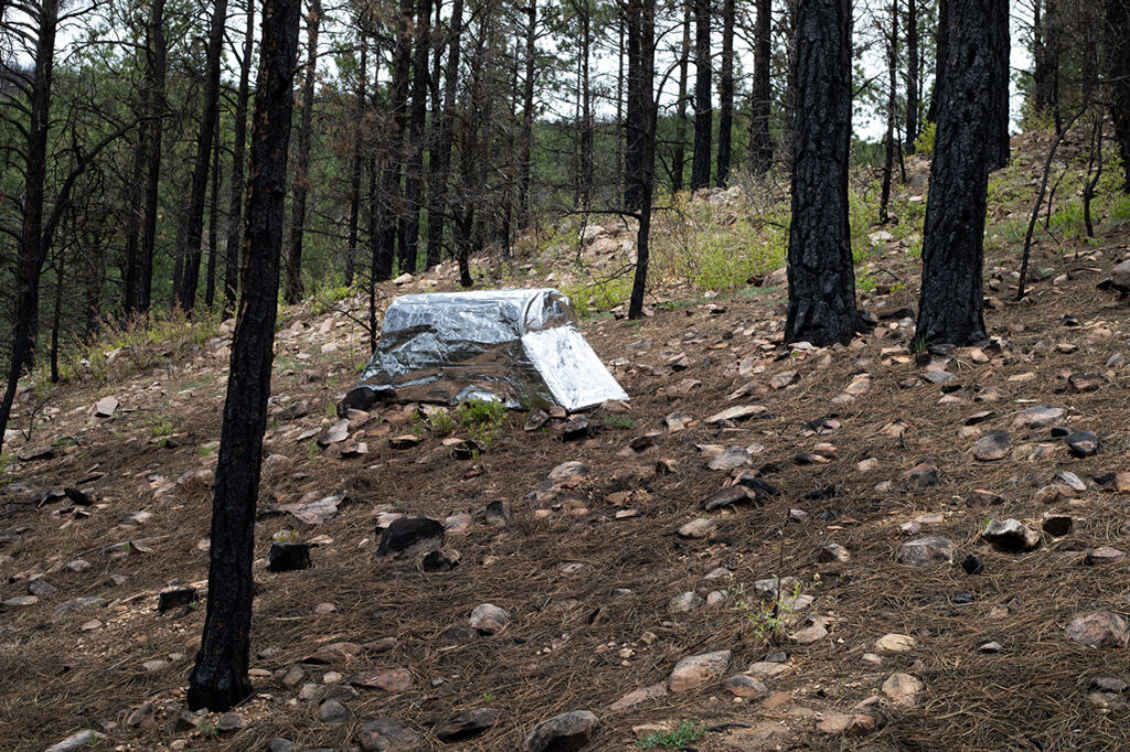 Portable Wildfire Shelter, Katie Kehoe, Survival Architecture, site-specific installation
