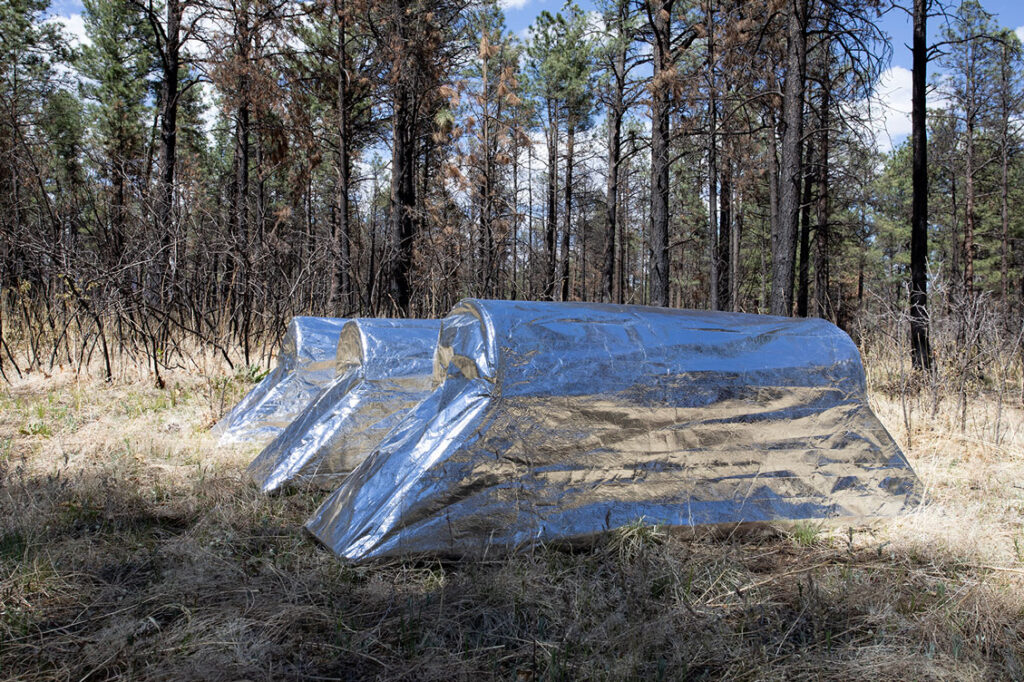 Portable Wildfire Shelters, Katie Kehoe, Survival Architecture, site-specific installation